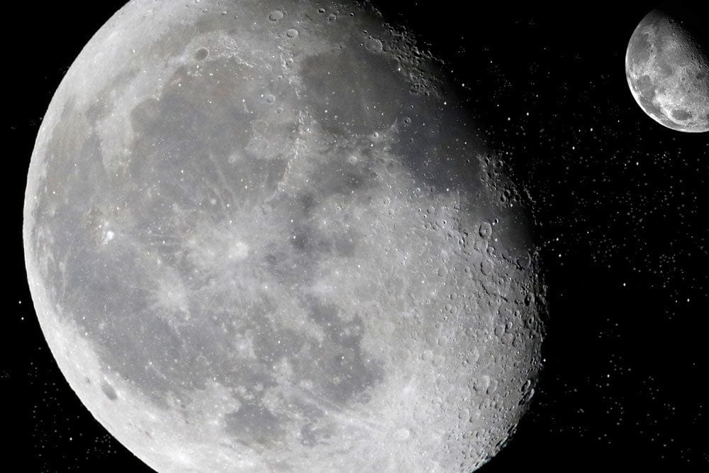 Mystical Lunar Space Bedroom Mural Wallpaper