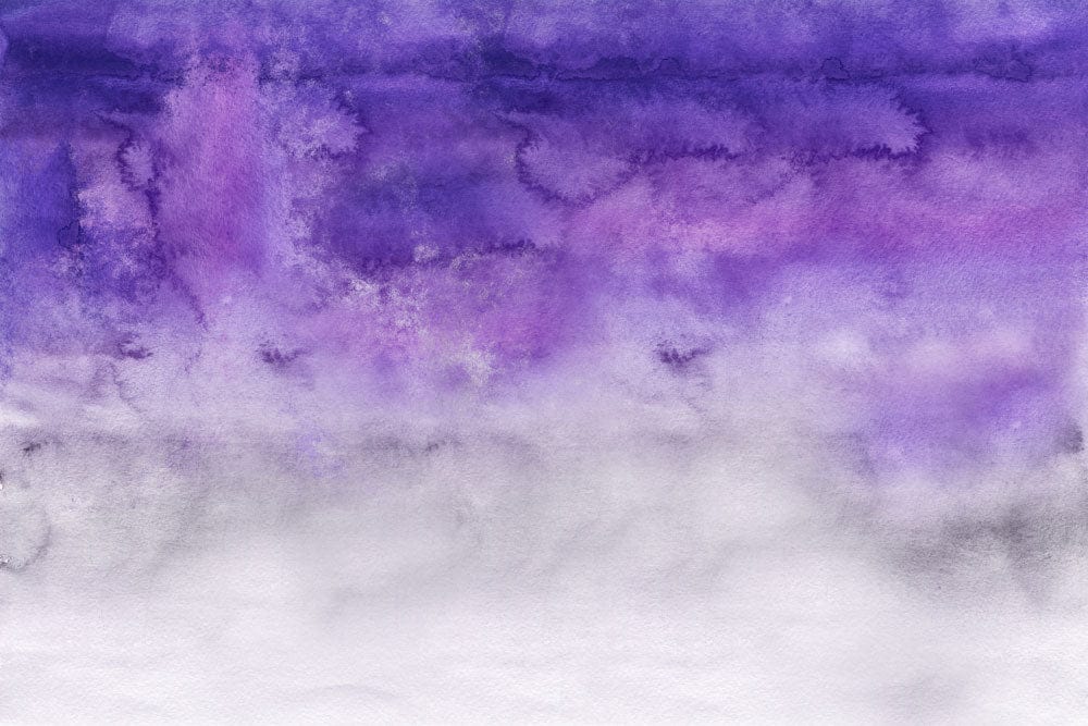 Purple Ombre Watercolor Mural Wallpaper