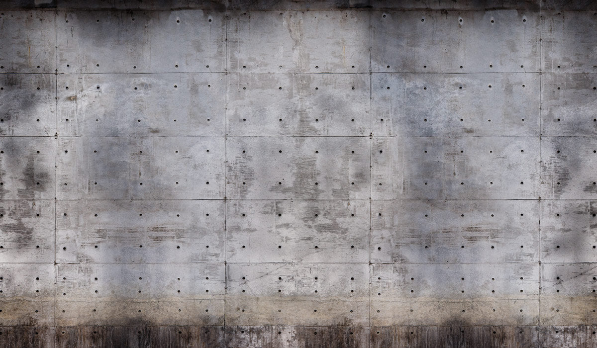 Industrial Concrete Panel Effect Mural Wallpaper