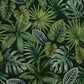 Decoration for the Home Consisting of a Tropical Leaf Wallpaper Mural