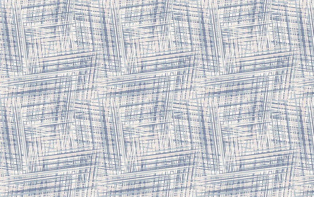 Modern Geometric Blue Abstract Mural Wallpaper
