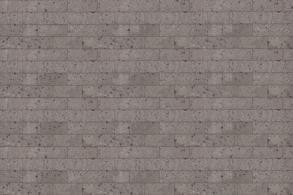 Modern Grey Brick Effect Mural Wallpaper