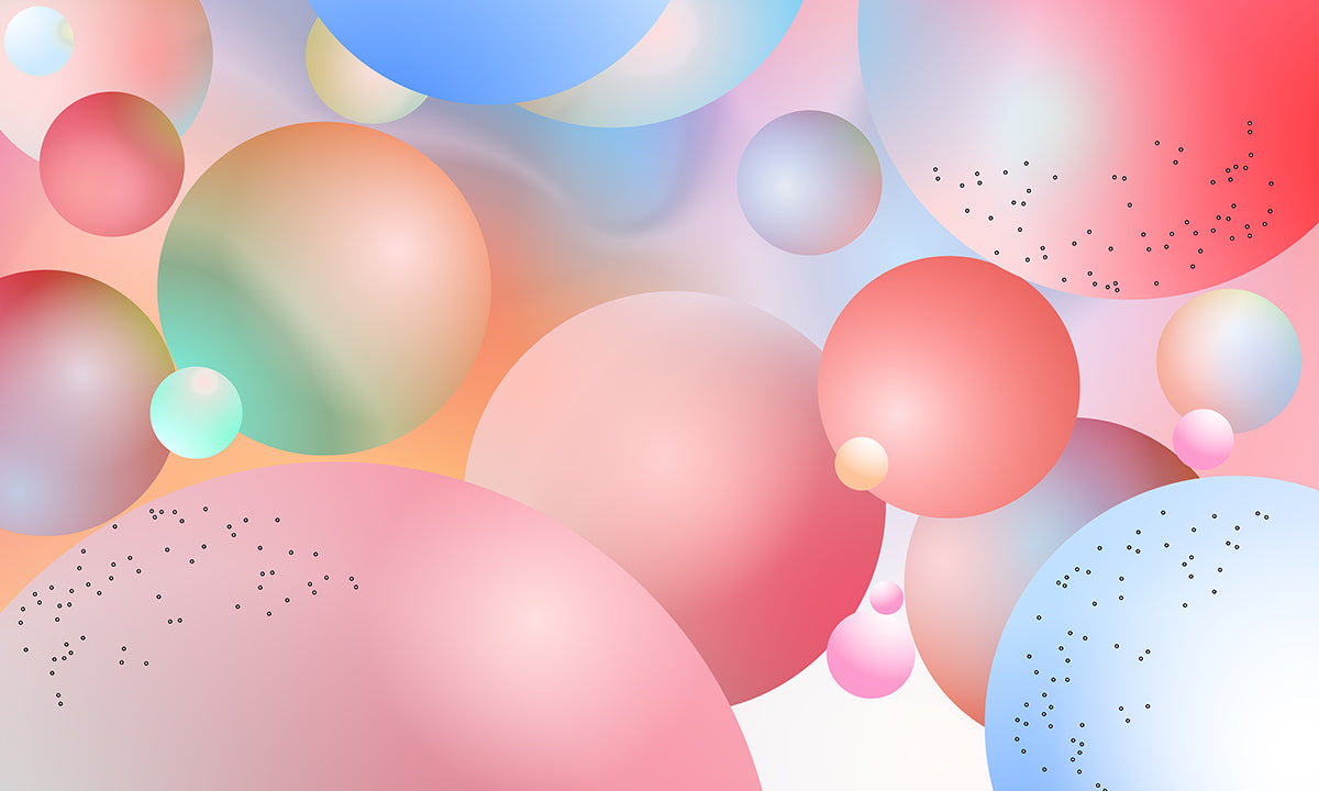 Abstract Balls Wallpaper Mural Custom Design Art