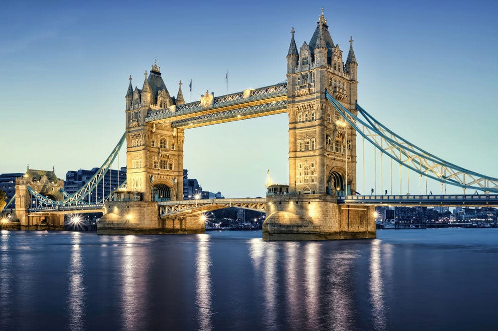 Majestic Tower Bridge Evening Mural Wallpaper