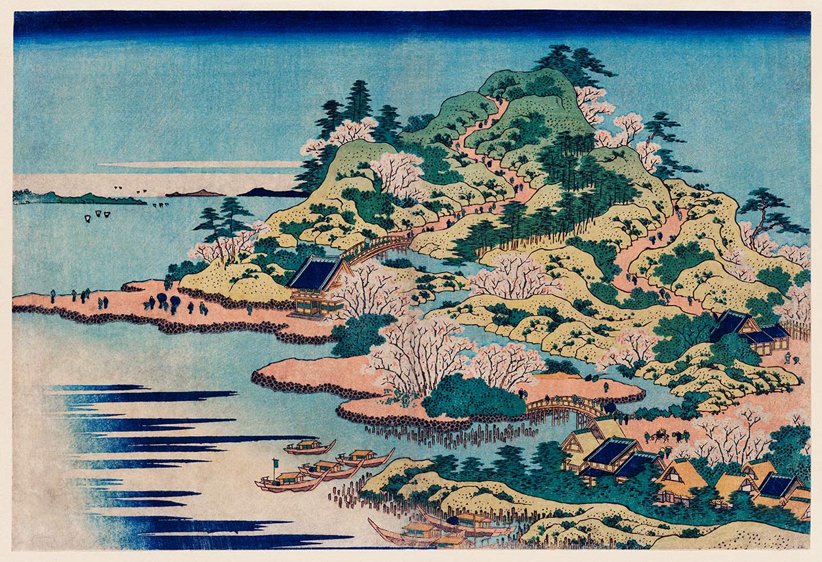 Sesshu Ajigawaguchi Tenposan Custom Wallpaper Art