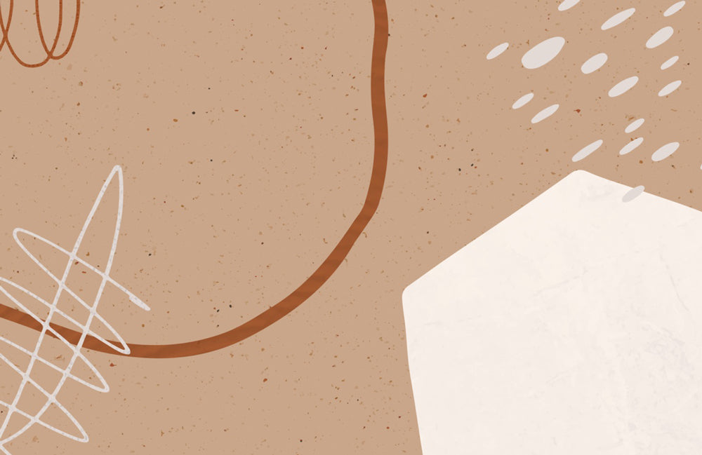 Abstract Beige Minimalist Mural Wallpaper