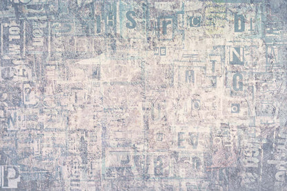 Fading Letters Vinatge Mural Home Decor