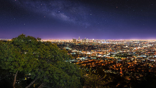 shining los angeles night customized wallpaper