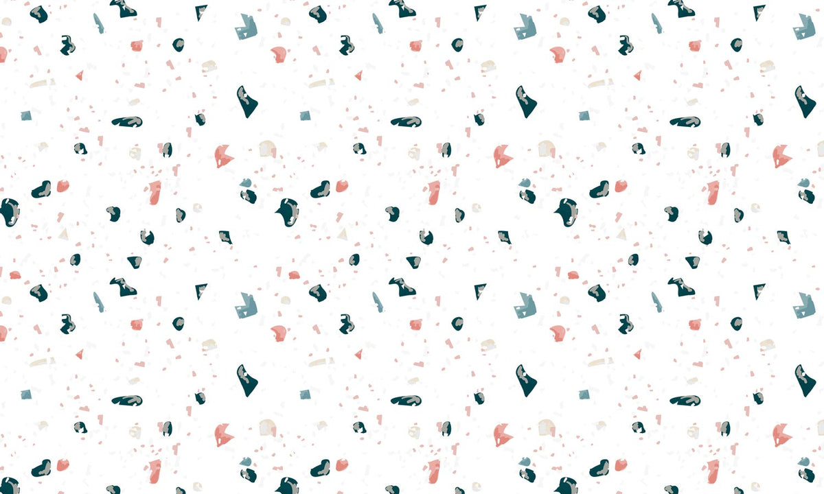 Abstract Terrazzo Style Mural Wallpaper