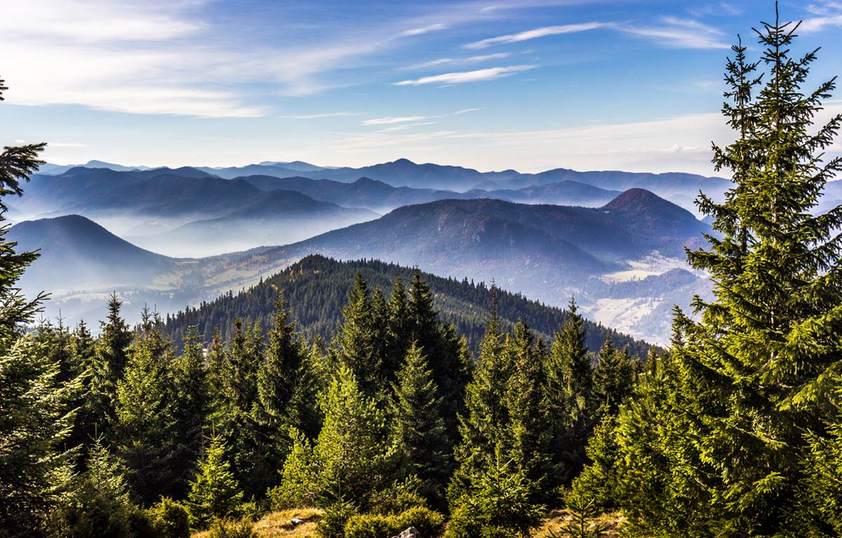 Papier Peint Panoramique Montagnes Roulantes