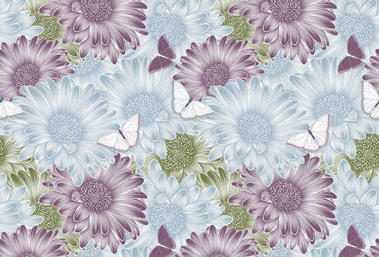 floral and animal wallpaper murals with a twist
