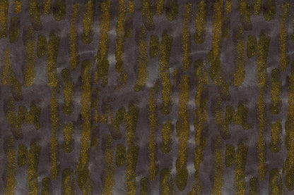 Mural with Flowing Golden Ink on Plain Wallpaper