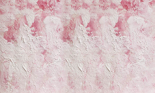 Home Decoration Pink Oil Painting Wallpaper Mural for Use as Decor