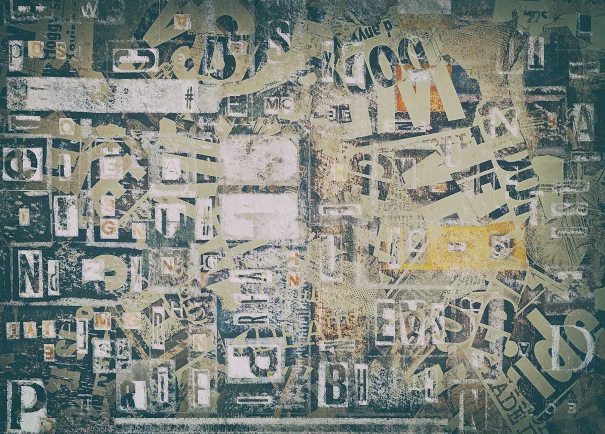 Papier Peint Panoramique Police Vintage