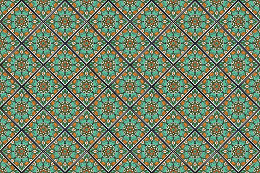 unique wallpaper design with a repeating pattern