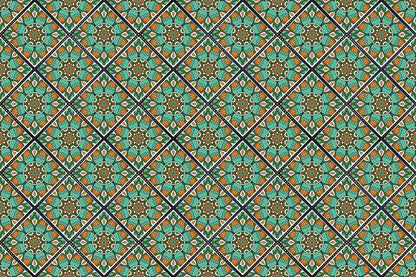 unique wallpaper design with a repeating pattern