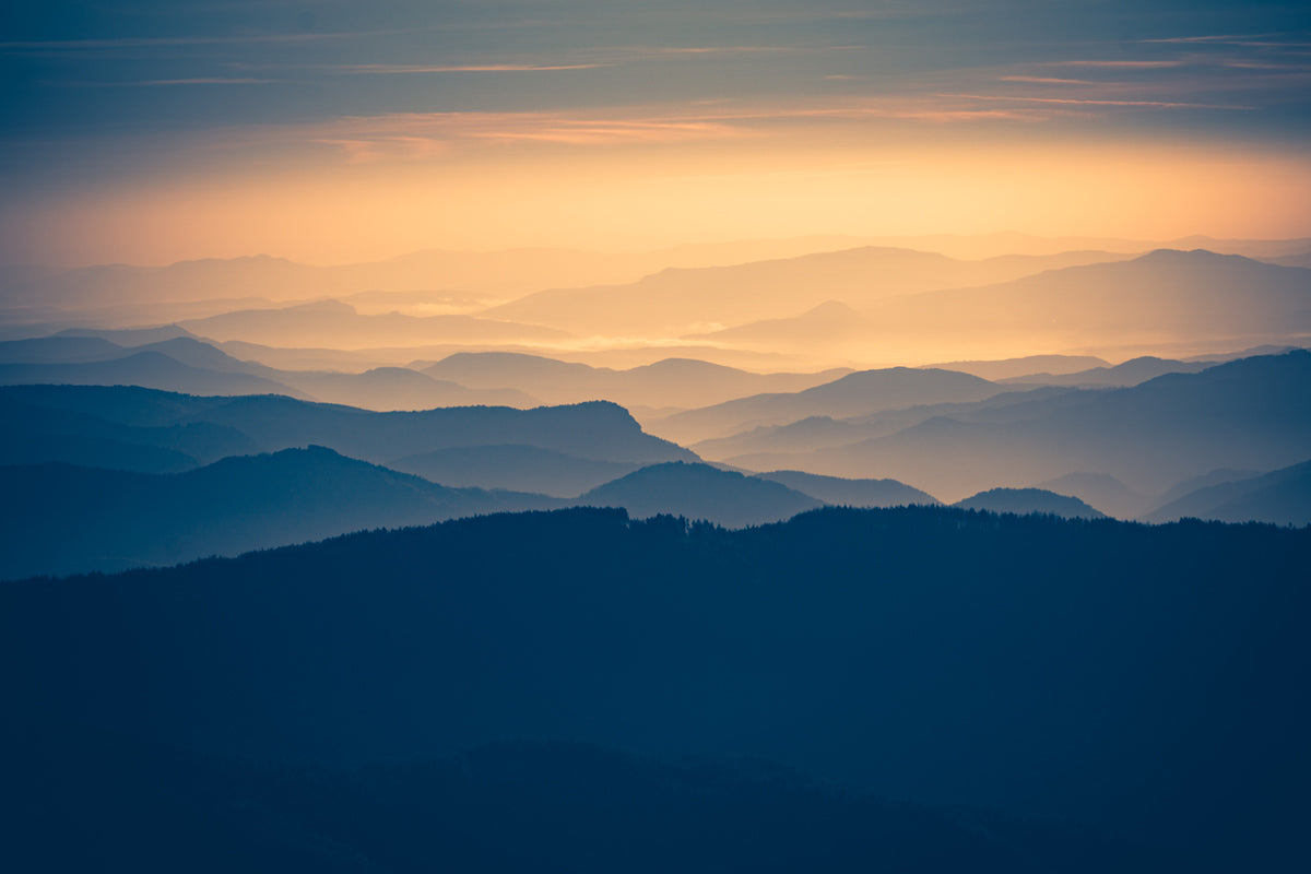 Papier Peint Panoramique Montagne du Crépuscule