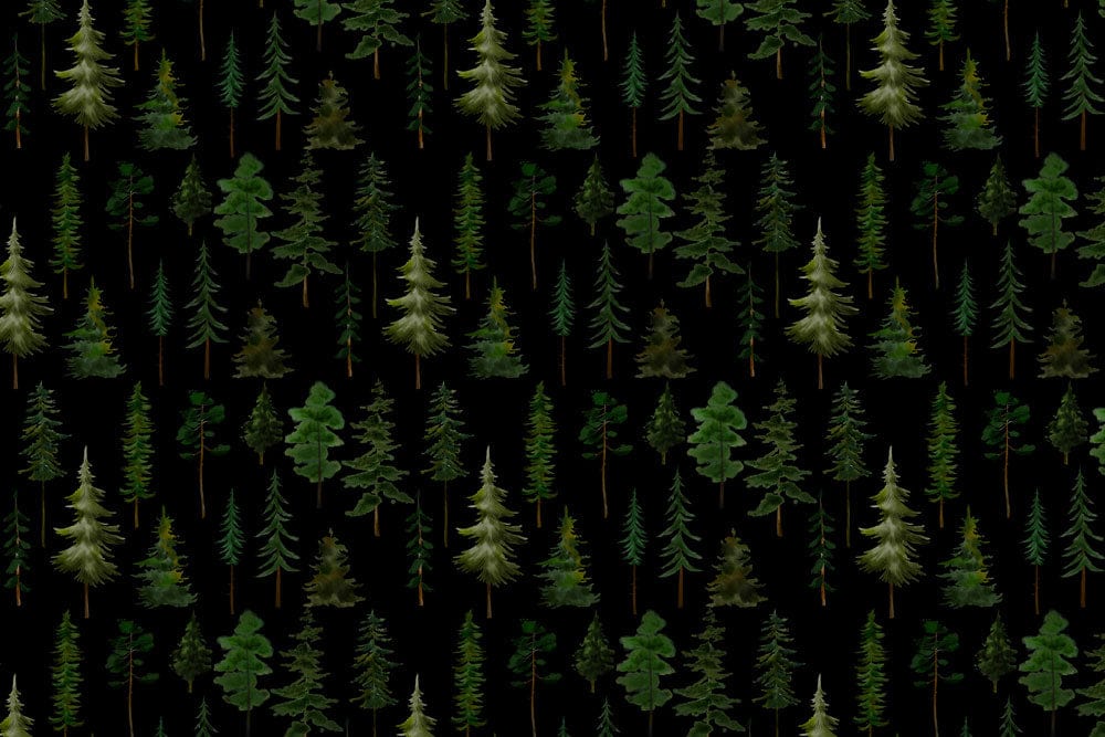 Dark Forest Scenic Mural Wallpaper