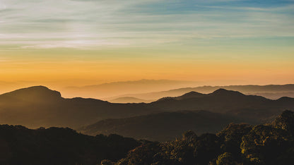 Plain Sunshine Mountain Wallpaper with a Mountain Mural