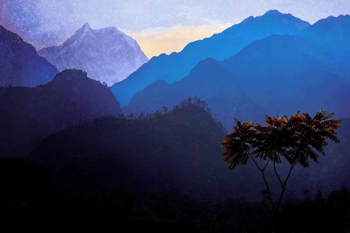 Mystical Mountain Landscape Wall Mural