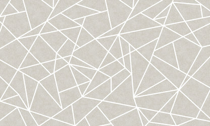 Modern Geometric Beige Mural Wallpaper