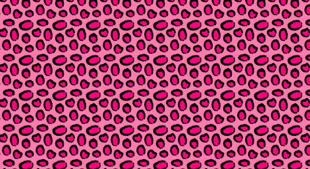 cellular wallpaper mural with a pink and leopard design for interior decoration
