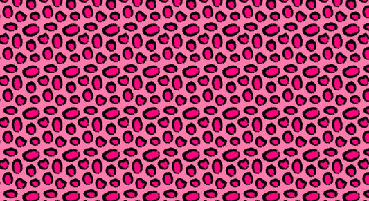 cellular wallpaper mural with a pink and leopard design for interior decoration