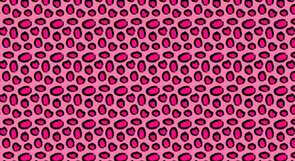 cellular wallpaper mural with a pink and leopard design for interior decoration