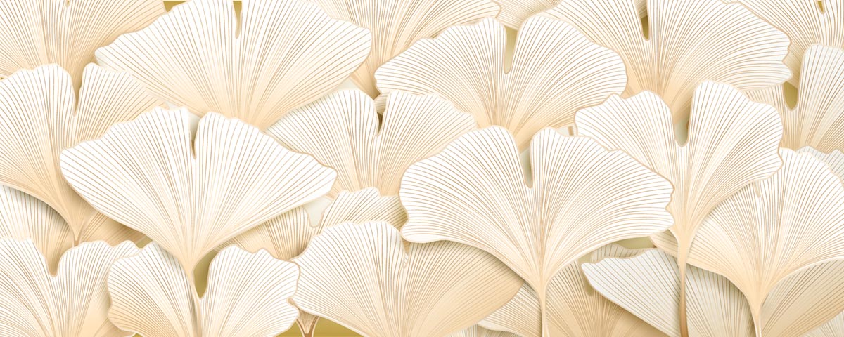 Pastel Ginkgo Leaves Wallpaper Home Decor