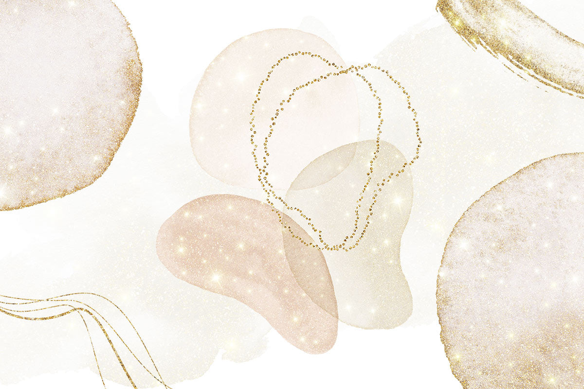 Abstract Gold Accent Neutral Mural Wallpaper