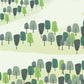 Green Little Trees Wallpaper Mural