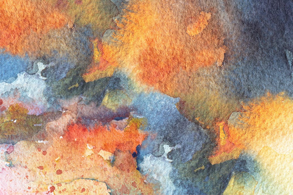 Abstract Mixed Watercolor Blend Wall Mural