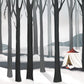 Home Decoration Wallpaper Mural Featuring a Woman Reading in the Woods