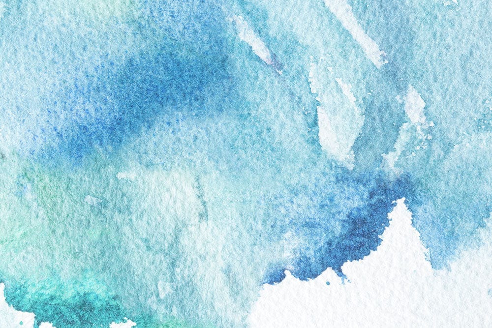 Serene Blue Watercolor Abstract Mural Wallpaper