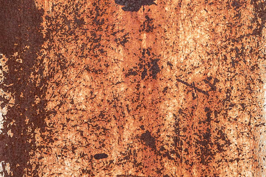 Orange Corroded Iron Wallpaper Mural