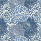 wallpaper with a nice blue flower pattern