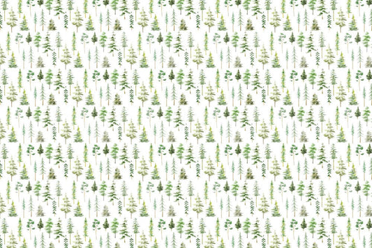 Botanical Forest Pattern Mural Wallpaper