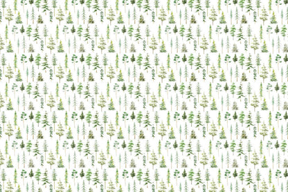 Botanical Forest Pattern Mural Wallpaper