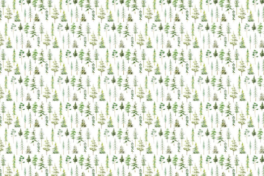 Botanical Forest Pattern Mural Wallpaper