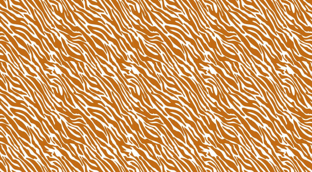 Abstract Orange Zebra Stripe Mural Wallpaper