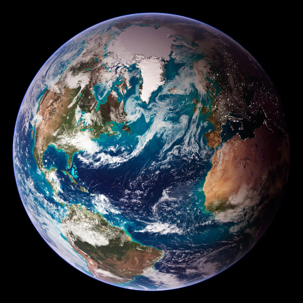 NASA Blue Marble Customized Wallpaper