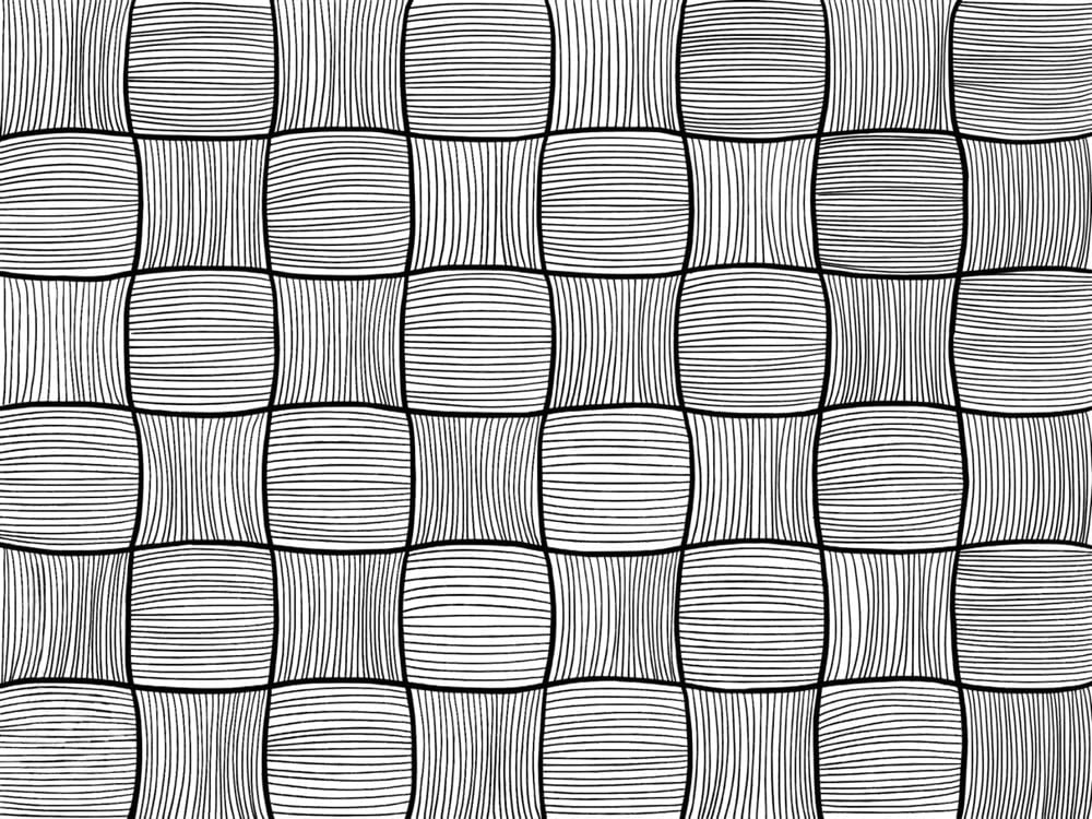 Moderne geometrische Schwarz-Weiß Funkelnde Quadrate Tapete