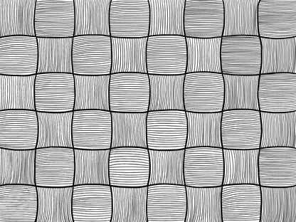 Modern Geometric Black White Dazzle Squares Wallpaper