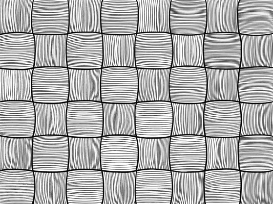 Modern Geometric Black White Dazzle Squares Wallpaper