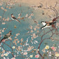 vintage style flower and birds wallpaper mural home interior decor