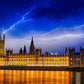 riverside westminster at thunder night customized wallpaper