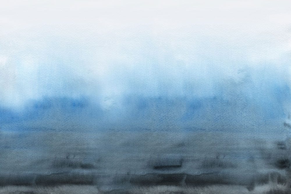Abstract Ocean Hues Watercolor Mural Wallpaper