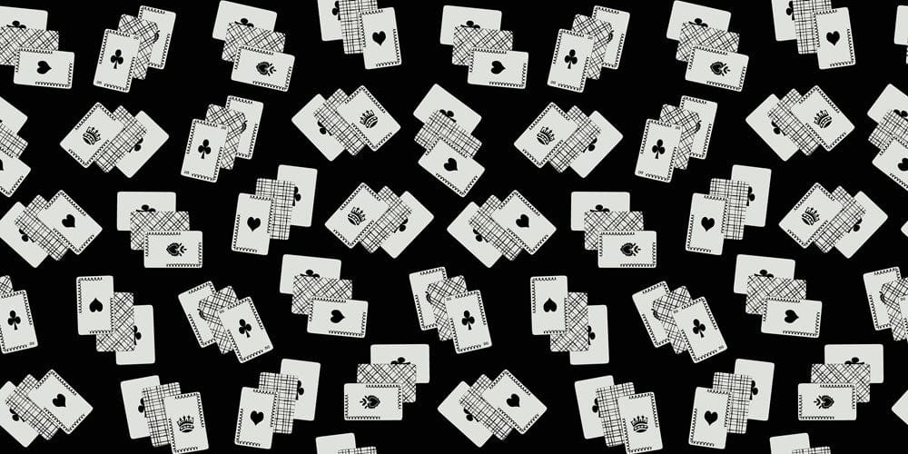 awesome poker pattern wallpaper art decorating