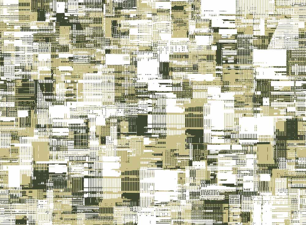 Modern Abstract Geometric Gold Mural Wallpaper