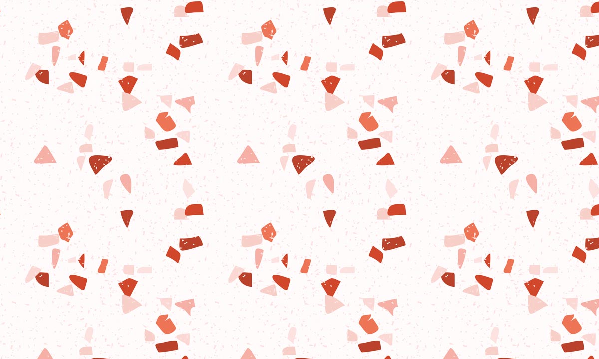 Abstract Terracotta Geometric Mural Wallpaper